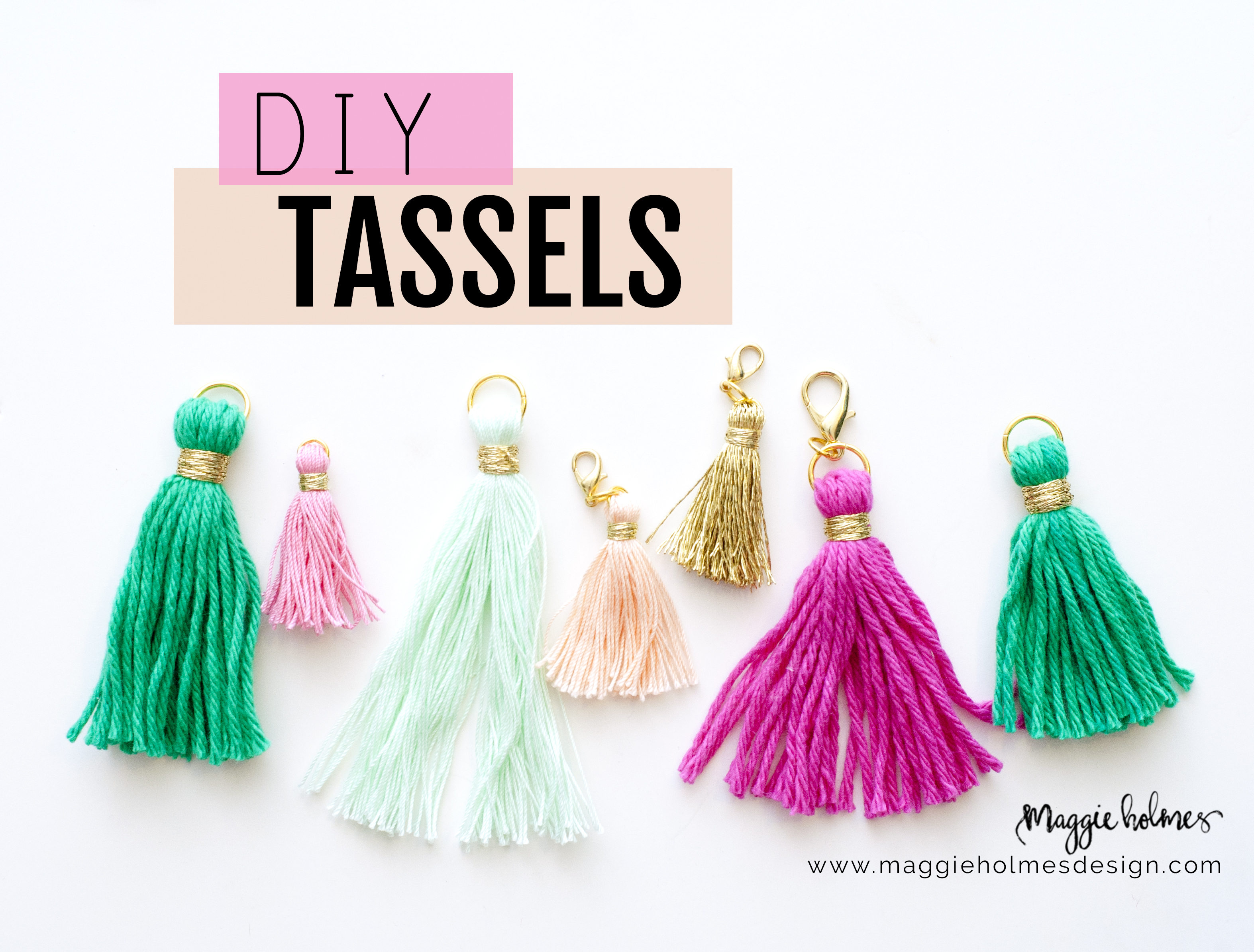 How to Make DIY Tassels Tutorial » Maggie Holmes Design